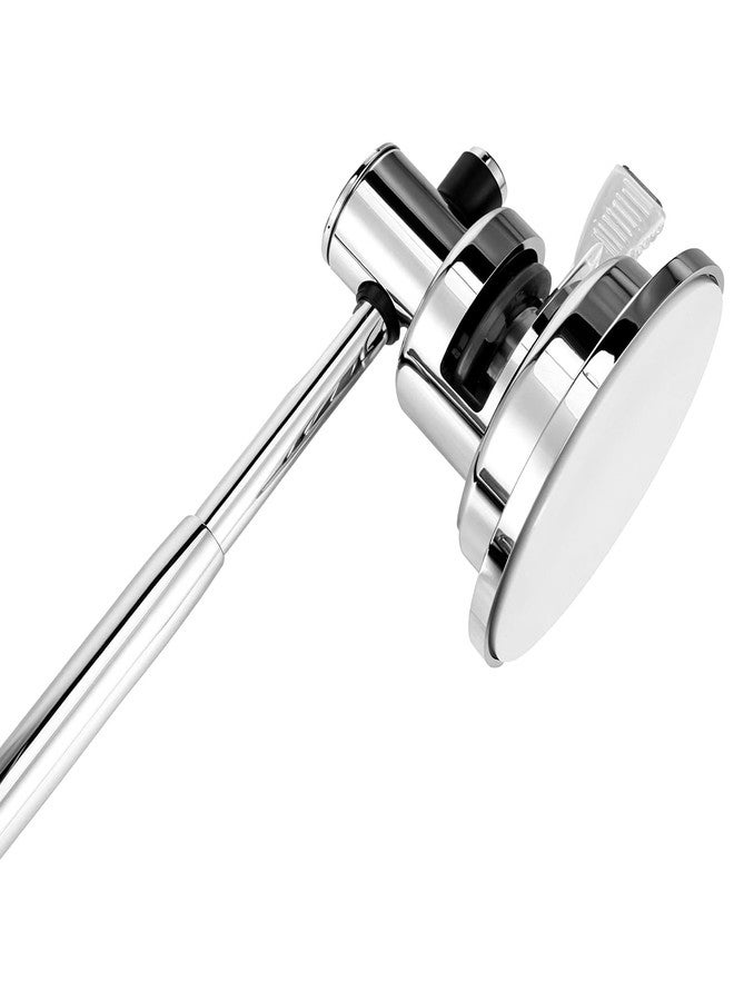 wutfuooo Extendable 17-28 inch Suction Cup Towel Bar,Bath Shower Towel Holder Shower Door Adhesive Towel Bar Suction Towel Rack (Suction Cup, Chrome) - Image 5
